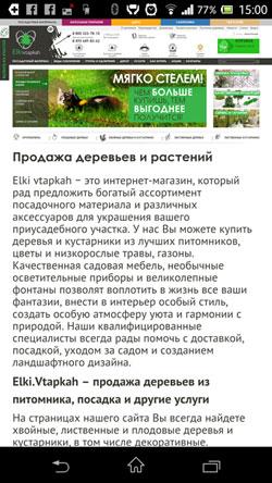 Не адаптивный сайт